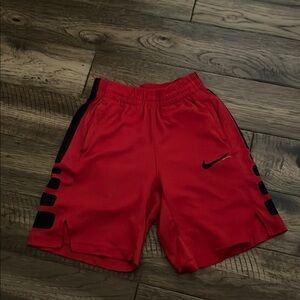 Nike Red and Black Athletic Shorts